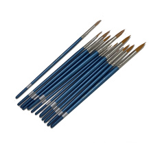 Promotional Nylon Hair Material Watercolor Paint Brush, 12pcs Round Head Artist Paint Brush